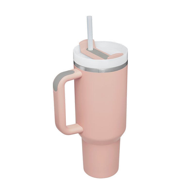 40 Oz Tumbler With Handle Straw Insulated, Stainless Steel Spill Proof Vacuum Coffee Cup Tumbler With Lid Tapered Mug Gifts For Valentine Lover Suitable For Car Gym Office Travel by Beckett