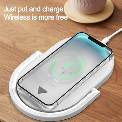 3 In 1 Foldable Wireless Charger Night Light Wireless Charging Station Stonego LED Reading Table Lamp 15W Fast Charging Light - Jabula & Co
