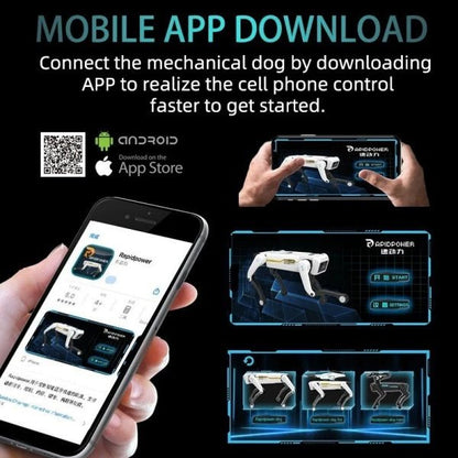 Intelligent AI RC Robot Dog Voice Dialogue APP Remote Control Programming Singin - Jabula & Co