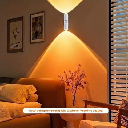 Magnetic RGB LED Night Light Smart Motion Sensor USB Rechargeable Ambient Lamp - Jabula & Co