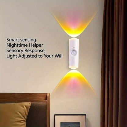 Magnetic RGB LED Night Light Smart Motion Sensor USB Rechargeable Ambient Lamp - Jabula & Co