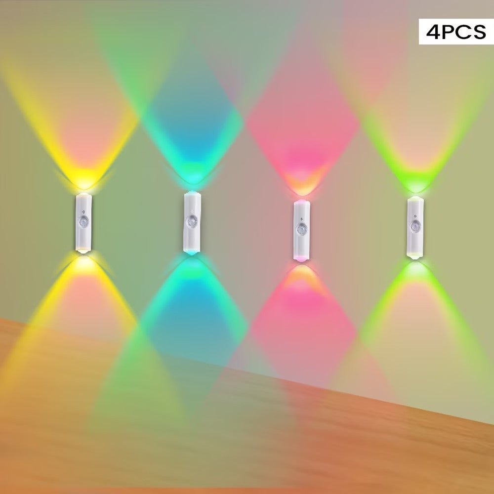 Magnetic RGB LED Night Light Smart Motion Sensor USB Rechargeable Ambient Lamp - Jabula & Co