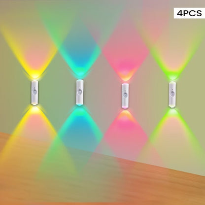 Magnetic RGB LED Night Light Smart Motion Sensor USB Rechargeable Ambient Lamp - Jabula & Co