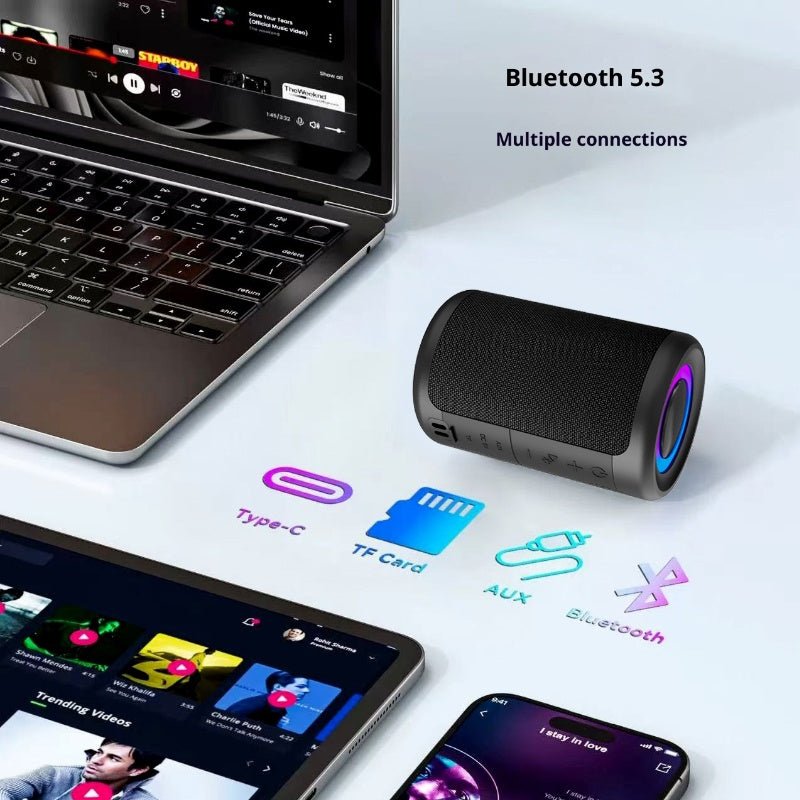 New Portable Bluetooth Speaker Small Bass Music Loud Sound Wireless Mini Speaker - Jabula & Co