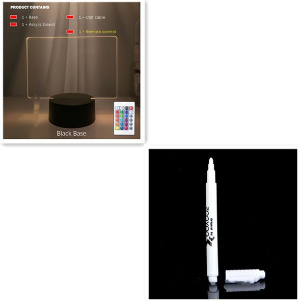 Rewritable Night Light With Display Panel - Jabula & CoRewritable Night Light With Display PanelRewritable Night Light With Display PaneJabula & CoJabula & CoRewritable Night Light With Display PanelCJSN146058505EV4