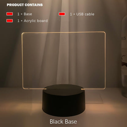 Rewritable Night Light With Display Panel - Jabula & CoRewritable Night Light With Display PanelRewritable Night Light With Display PaneJabula & CoJabula & CoRewritable Night Light With Display PanelCJSN146058502BY7