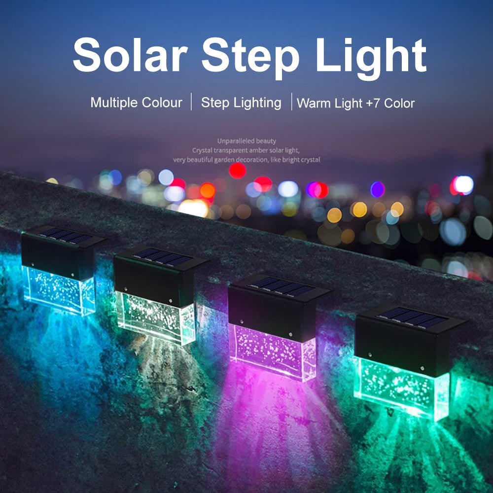 Waterproof New RGB LED Solar Light Step Fence Light - Jabula & CoWaterproof New RGB LED Solar Light Step Fence LightLED Solar Light Step Fence LightJabula & CoJabula & CoWaterproof New RGB LED Solar Light Step Fence LightCJLE101693101AZ1