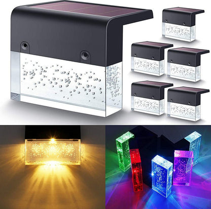 Waterproof New RGB LED Solar Light Step Fence Light - Jabula & CoWaterproof New RGB LED Solar Light Step Fence LightLED Solar Light Step Fence LightJabula & CoJabula & CoWaterproof New RGB LED Solar Light Step Fence LightCJLE101693101AZ3